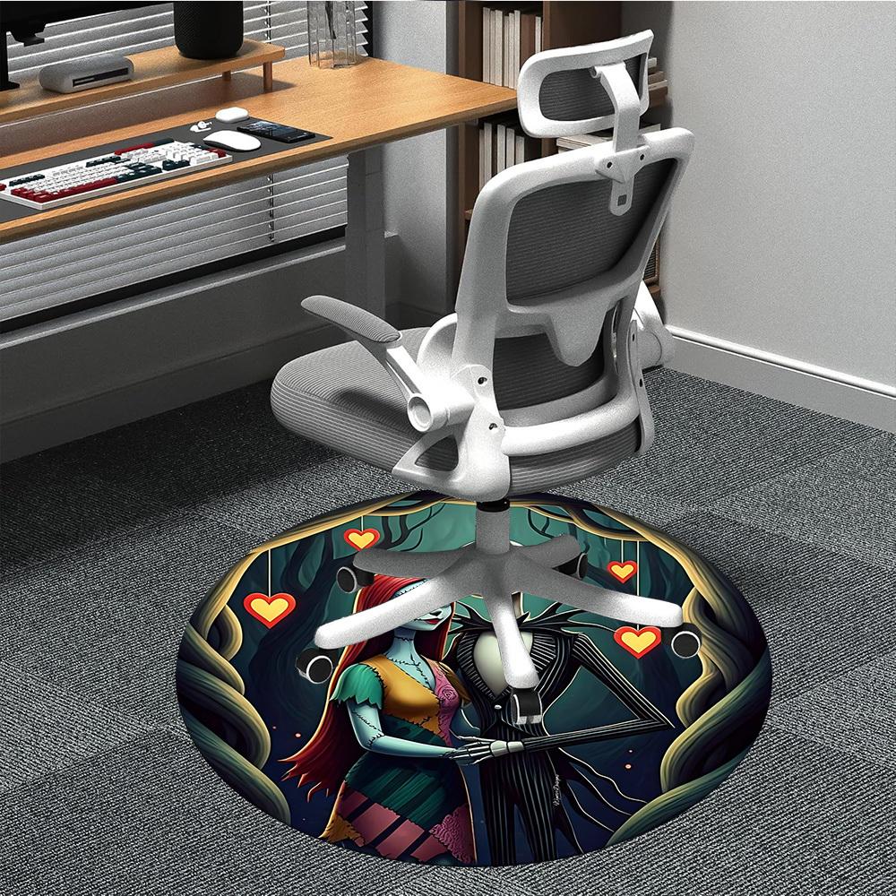 

1pc Nightmare Before Christmas Chair Carpet for Office, Non-slip, Soft and Durable Office Rug, Perfect for Office yy251226033 80cm by 80cm