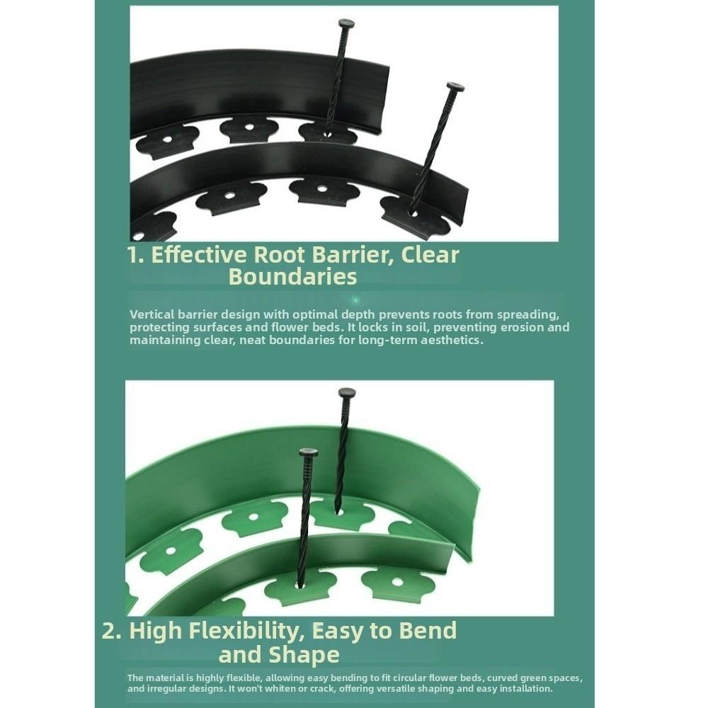 Easy Install Garden Barrier Heavy Duty Garden Edge Border Lawn Edging Tape Lawn Greening