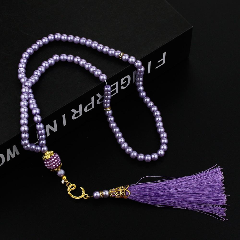 Růžencové náramky Modlitební korálky Turecký styl 99 korálků Skleněné perly Náramky Charm Dárek