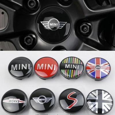 4 szt. 54mm Emblemat Samochodowy Nakładki na Środek Koła Naklejka na Felgę osłony dla BMW MINI Works S One Countryman R52 R54 R55 R56 R57 R58 R60