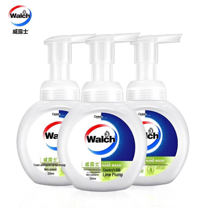 

Антибактериальное пенное мыло для рук Walch, Лайм (3x300 мл)