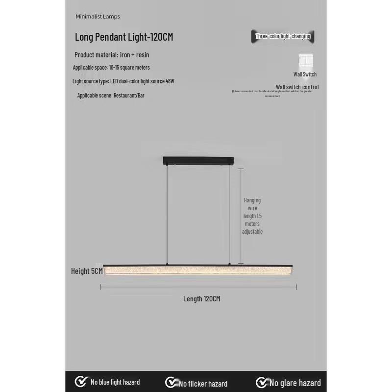 Luxury Italian Minimalist Resin Ceiling Chandelier for Living Room, Bedroom, or Restaurant