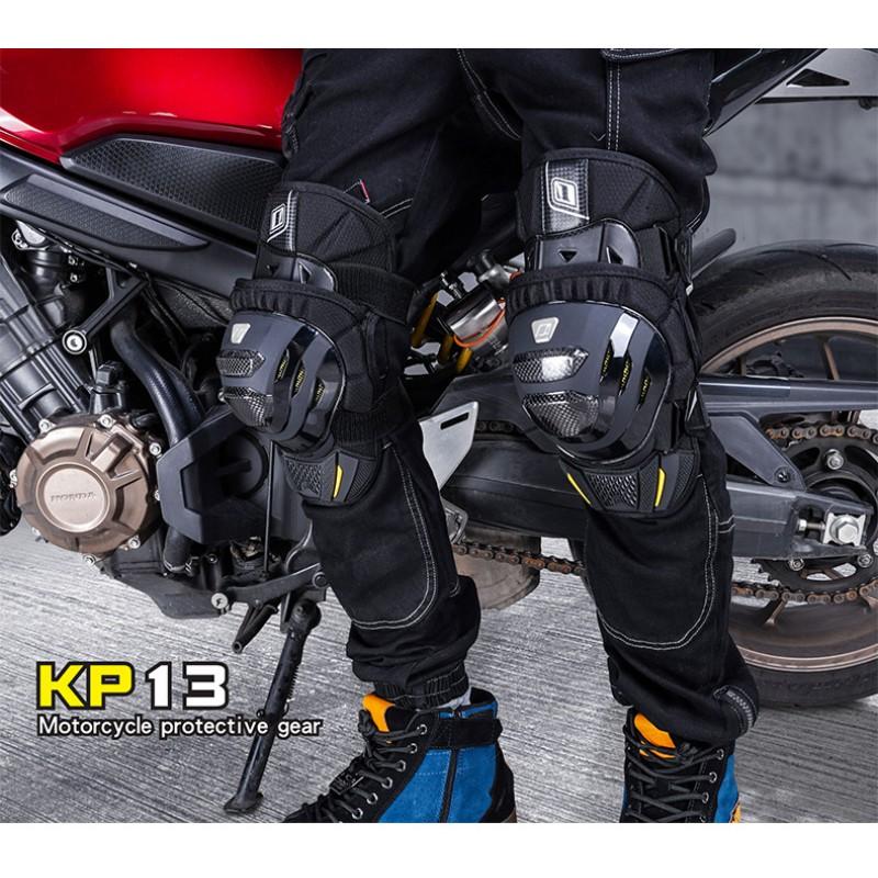 Carbon Fiber Knee Guards Motorcycle Riding Off-Road Cycling Sports Protection Lightweight Breathable Short-Style