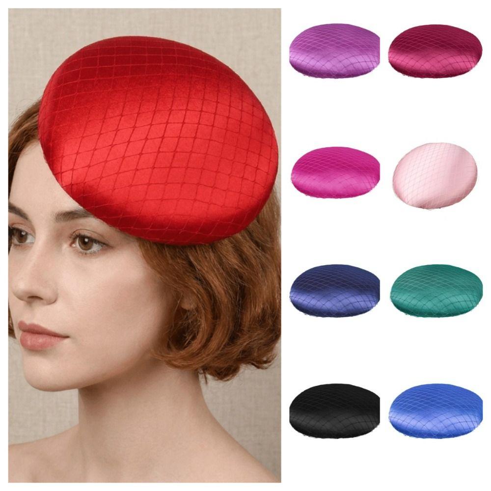 Breiter Rand Vintage Fascinator Hut Kopfschmuck Maskerade Zylinder Braut Kopfschmuck Party Kopfschmuck