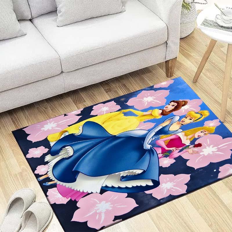 

1pc Princess Pattern Area Rug Soft Flannel Floor Mat for Living Room, Bedroom, Sofa Coffee Table Floor Mat, Machine Washable 60cm by 90cm