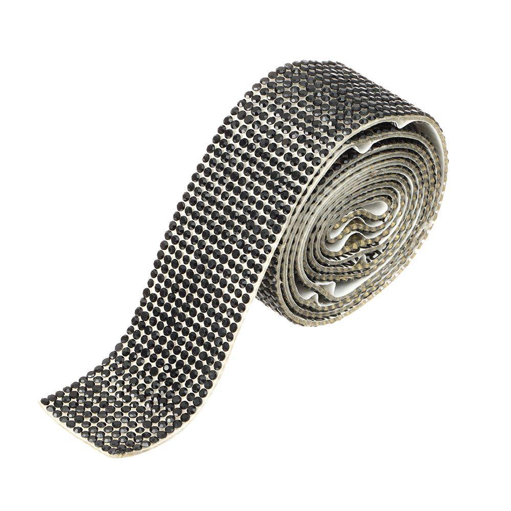 Yard Colorful Arts Crafts Crystal Sticker Glitter Self-Adhesive Rhinestone Trim Tape Diamond Ribbon