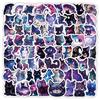 100 Colorful Starry Sky Cat Stickers for Guitar, Notebook, Luggage, and DIY Decoration - Waterproof Decals