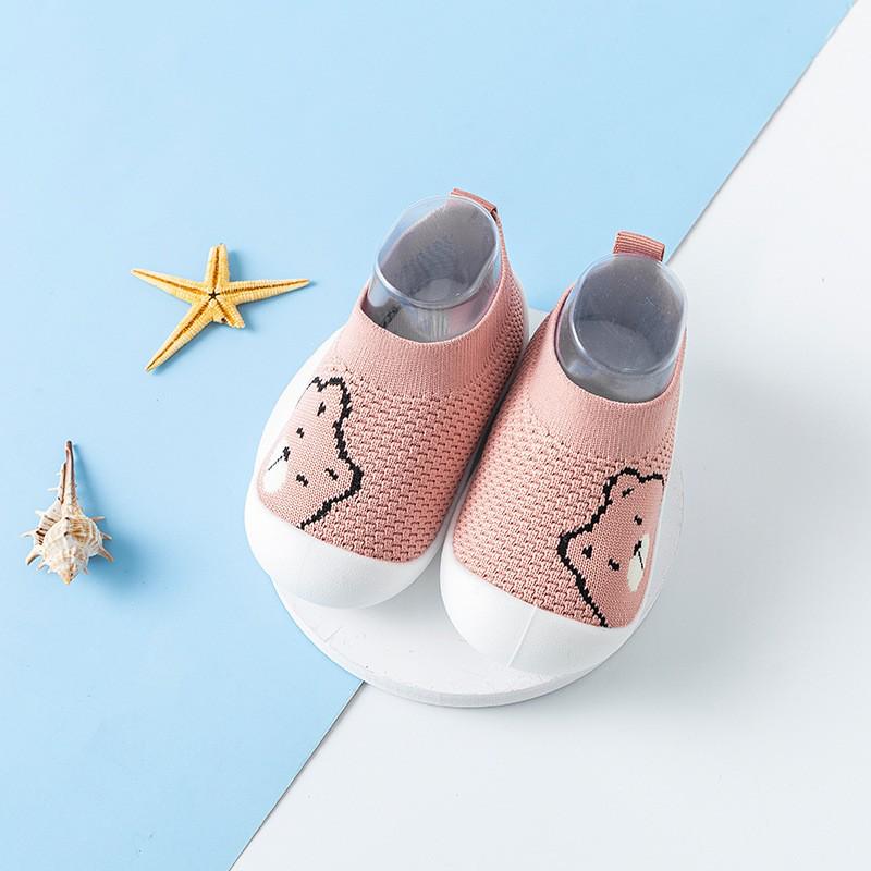 Prodyšné boty pro chodící děti Flyknit – Protiskluzová, měkká podrážka, bez poklesu paty pro kojence a batolata