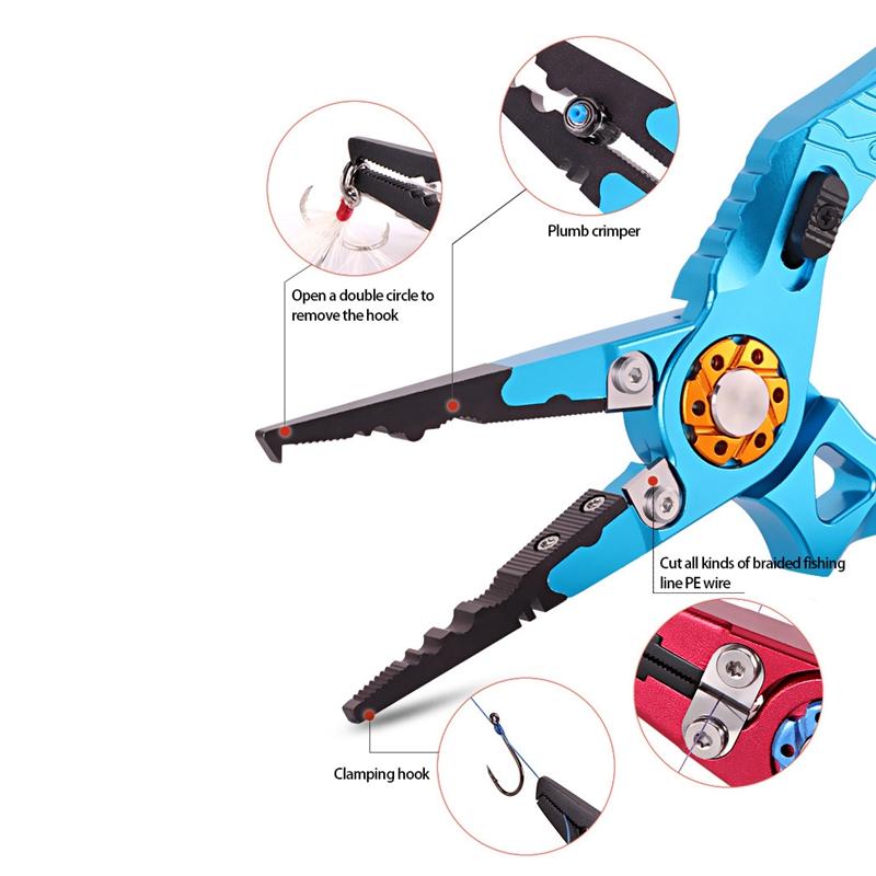 Fishing Pliers Saltwater Resistant Fishing Tools Multi Function Fishing Pliers Accessories Men Fishing Gifts