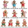 Set of 10 Gingerbread Man Christmas Tree Ornaments - 2025 Holiday Gift