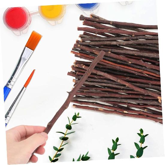 COHEALI 50pcs Natural Wooden Log Branches & Sticks for Decoration