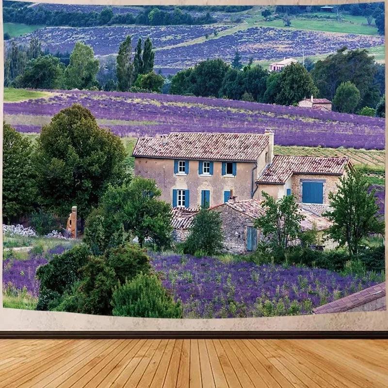 Lavender Manor Tapestry Office Living Room Decoration Home Wall Tapestry
