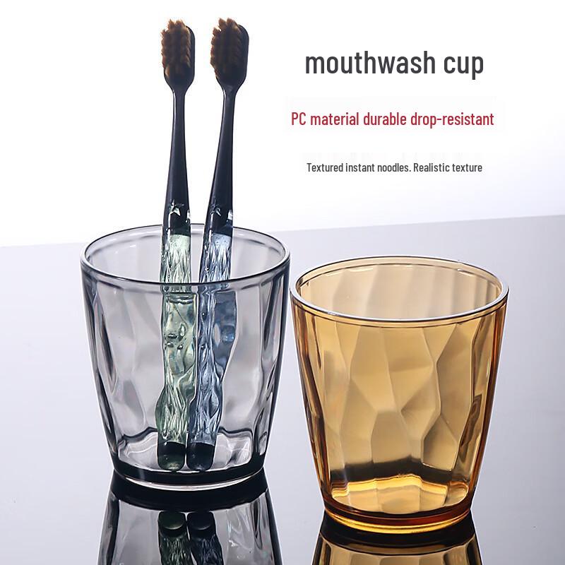 Changqi Transparent PC Plastic Mouthwash Cups Set