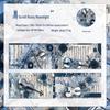 Dark Shadow Butterfly Notes Washi Tape - Retro Court Theme Journal Decor (4 Types)