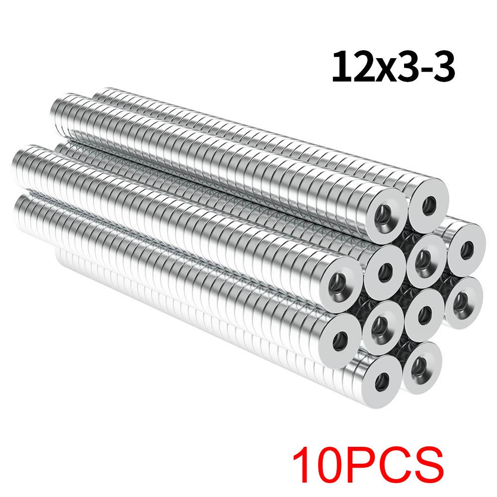 N35 Super Strong Neodymium Magnet NdfeB Permanent Magnetic Imanes Round With Holes Powerful Magnets Refrigerator Magnet
