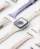Nuateu [8Color] Apple Watch 11/10/9/8/7/6/5/4/Se3/Ultra 3 Compatible Double Buckle Slim Silicone Strap
