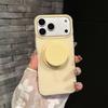 Frosted Magnetic Case For Magsafe Magnetic Phone Case For iPhone 17 16 15 Pro Max Air With Holder Wireless Charging Cover