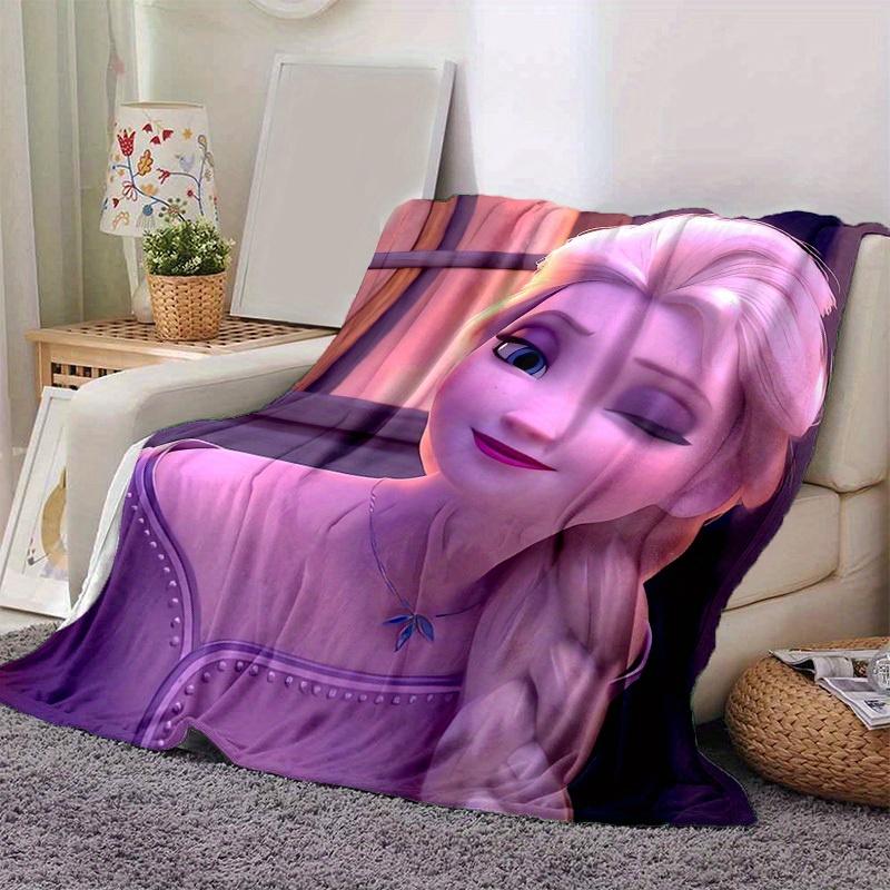 1pc, Elsa Frozen Princess Blanket Soft & Cozy Throw for Home Decor, Couch Cover, Outdoor Use, Travel, Camping, Car, Beach, Office Nap