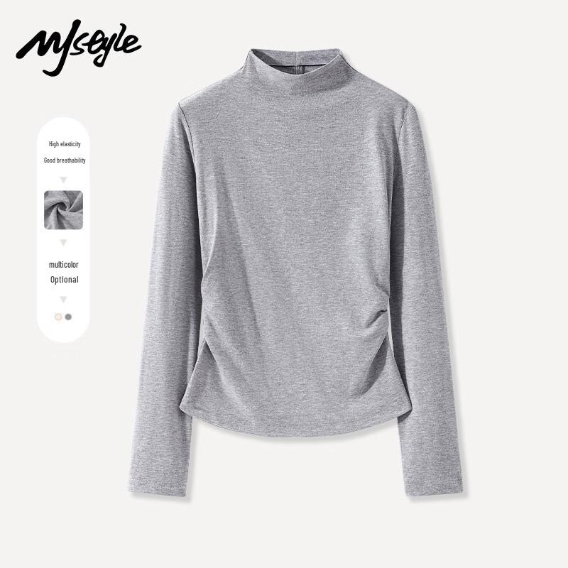 MJ STYLE Women's Half-High Collar Base Layer Top