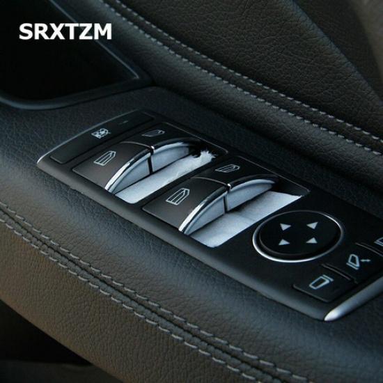 ABS silver Car Door Lift Button decoration For Mercedes Benz A B CLA GLA Class