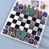 6Pcs/Set DIY Crystal Epoxy Resin Mold 3D Chess Piece Silicone Mould For Resin