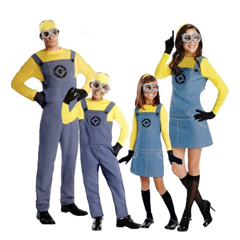 Despicable Me Minions Gru Cosplay Costume Family Matching Sewn Craftsmanship For Role Play Collectors