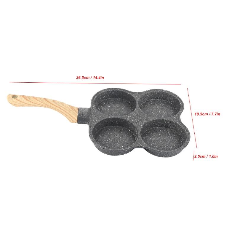 4 Hole Omelet Pan Non Stick Frying Pans Breakfast Pancake Maker For Induction Cooker Gas Stove