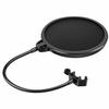 YOTTO Pop Guard Microphone Pop Blocker, 15.5cm Diameter, Double-Layered, Noise-Blocking Net
