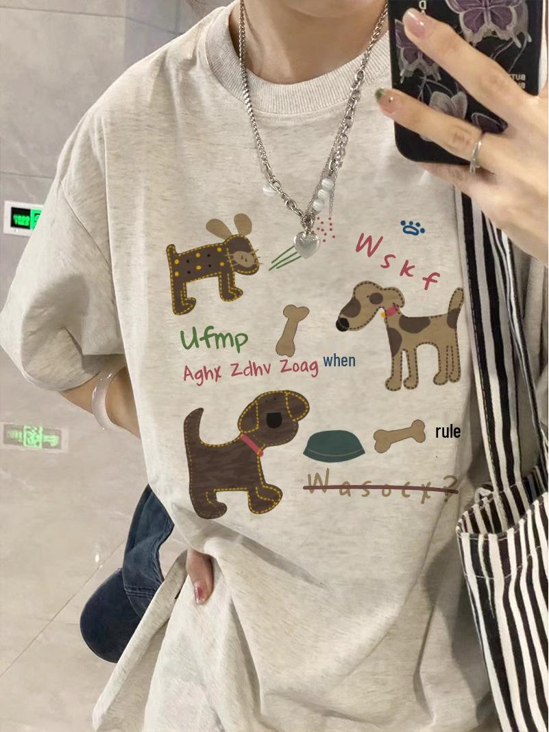 

2025 Women s Plus Size Cotton Short Sleeve American Style Loose T-Shirt M білий