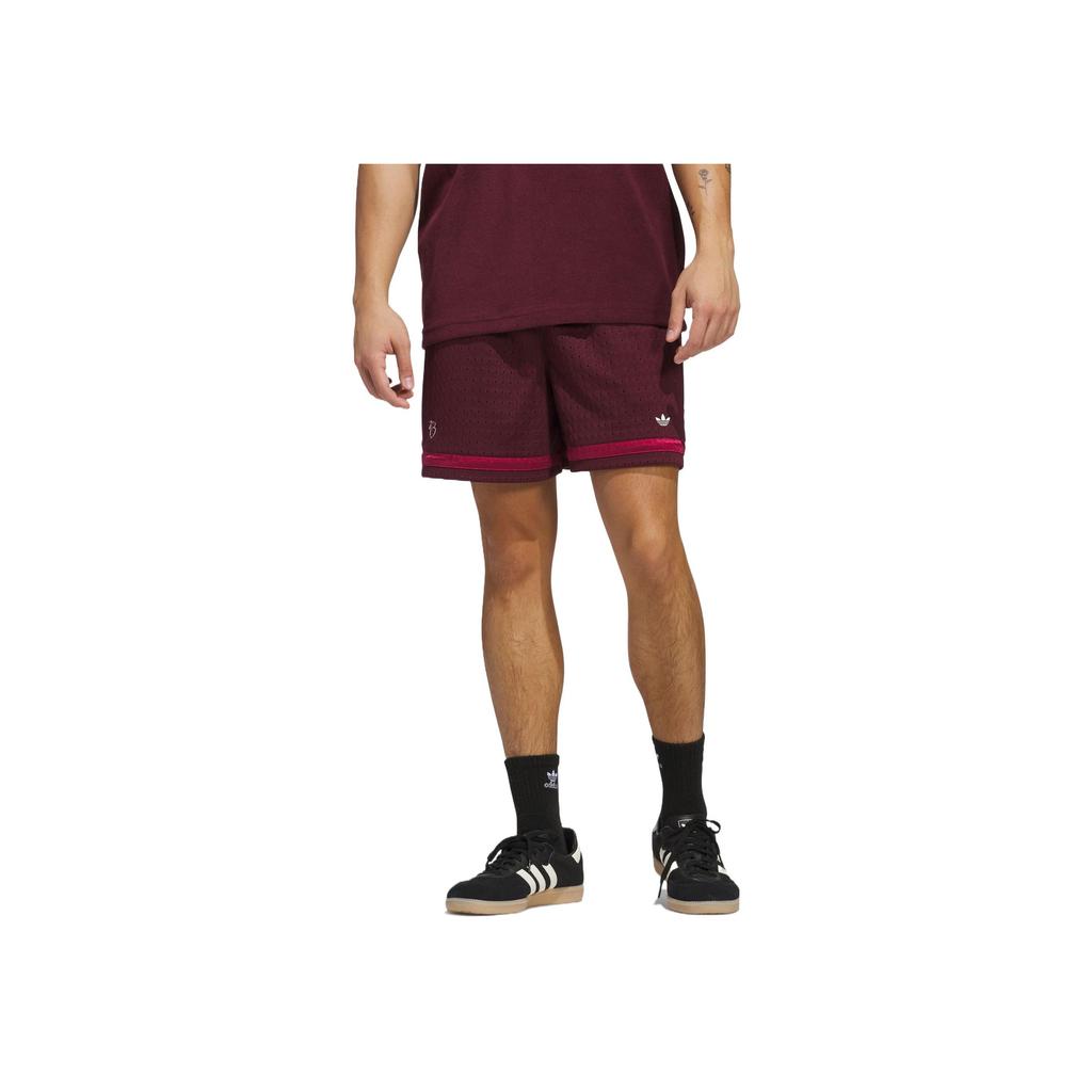 adidas Originali Jude Bellingham Comodi Alla Moda Semplici Versatili Pantaloncini Casual Uomo Pantaloncini Viola Scuro JX2200
