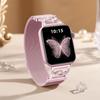 Watch Band For Apple Watch Series 10 9 8 7 SE 6 5 4 3 2 1 42mm 41mm 40mm 38mm DC-Shape Rhinestones Magnetic Clasp Stainless Steel Strap