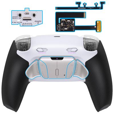eXtremeRate RISE4 MAX RMB Back Paddle Kit for PS5 Controller with Clicky Trigger Stops and Rubber Remappable Real Metal Back Button Kit for PS5