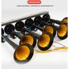 Car Music Horn Six Tube Thirty-Six Tone Truck Train Electronic Control Metal Tube Music Air Horn With Button Cars Accessories