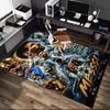 Football Star Messi Rug Ideal for Reading Room, Multi-purpose Office Chair Sofa Carpet, Anti-slip Printed Home Area Rug