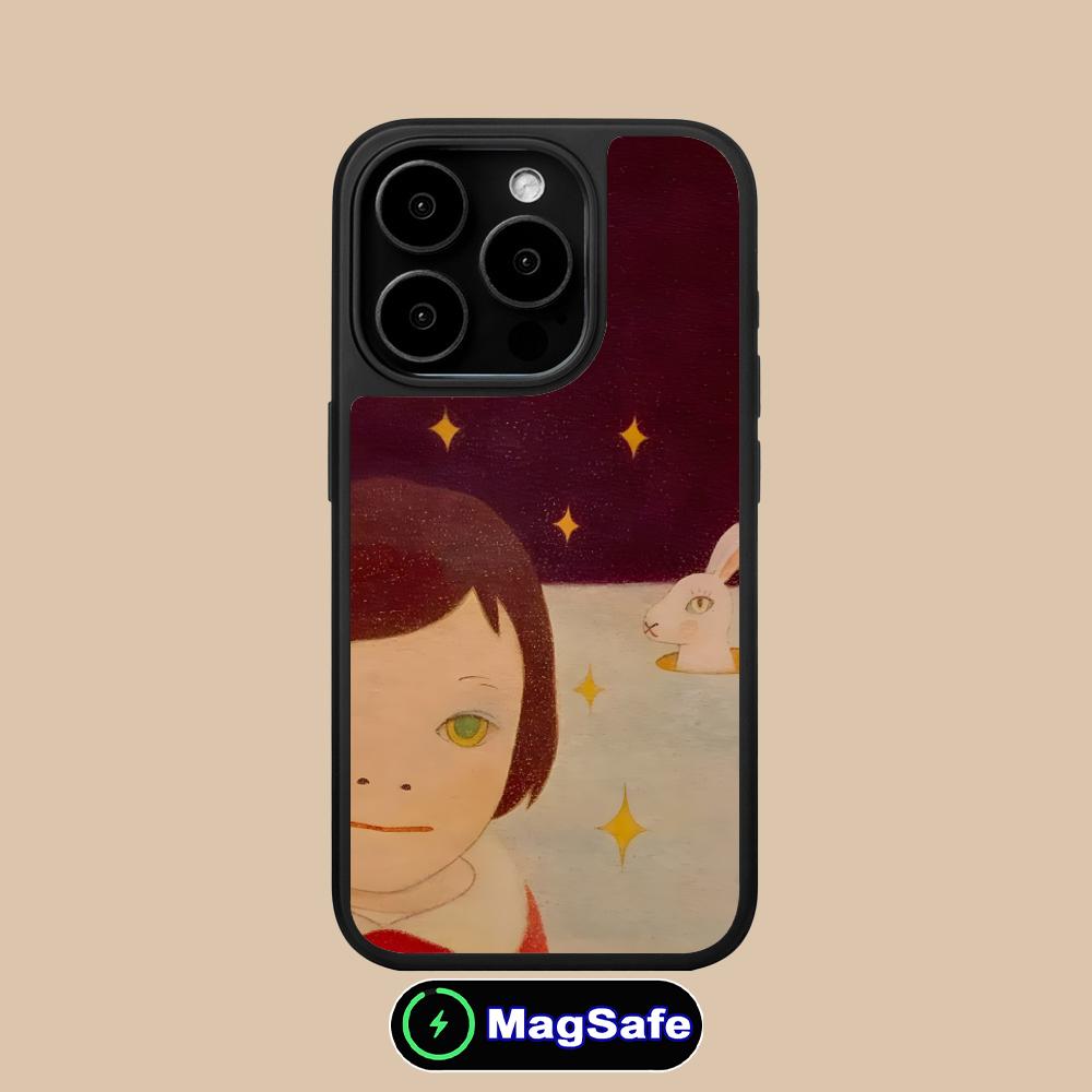

Anime Yoshitomo Nara Phone Case for iPhone 17 16 15 14 13 12 11 Air Pro Max Plus Magsafe Matte Surface Colorful Cover Smartphone iPhone 11