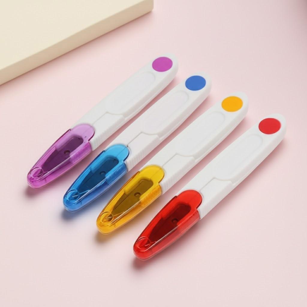 

Cross-stitch Embroidery Scissors Thread Cutter with Safety Cover for DIY Sewing Home Craft