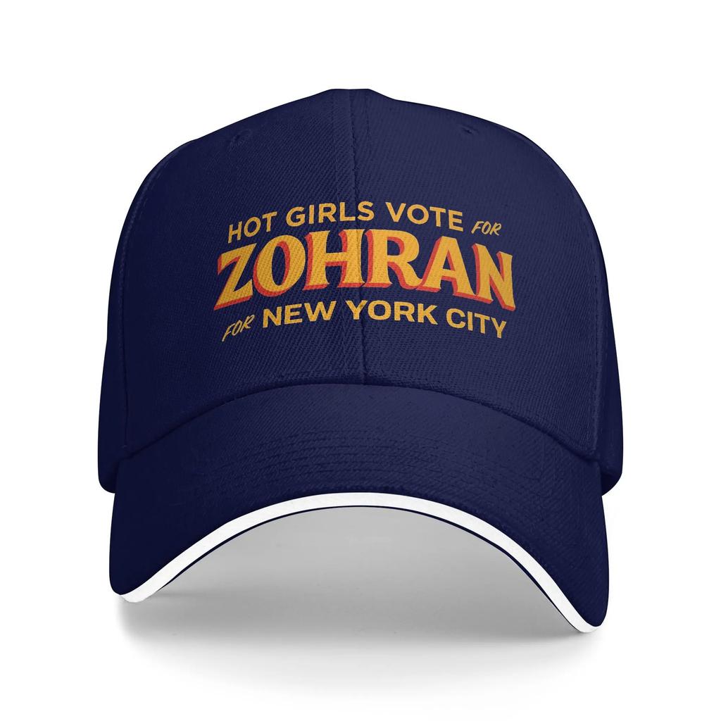 Heißes Mädchen Wähle Zohran für New York City Baseballkappe Unisex Unisex Individuell DIY Sommer Lässig Outdoor Fitnessstudio Sonnenschutz Baseballkappen