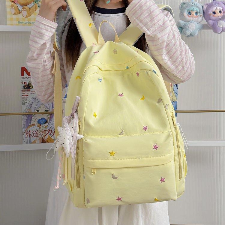 Schoolbag Summer School Bag Female Junior High School Student Niche ins Large Capacity Backpack Japanese Travel College Student Backpack