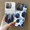 Geometrisches Marmormuster Stoßfeste Handyhülle für Xiaomi Poco X7 X6 X5 X3 Pro F7 Ultra M8 Redmi 15C 15 14C 13C 12C 10C 13 12 10