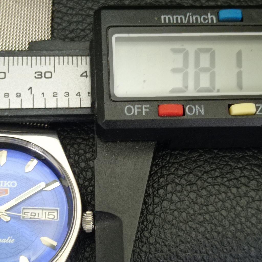 SEIKO 5 AUTOMATIC JAPAN 6309A MENS VINTAGE BLUE COLOR DIAL WATCH a701287-5 R206a-a701287