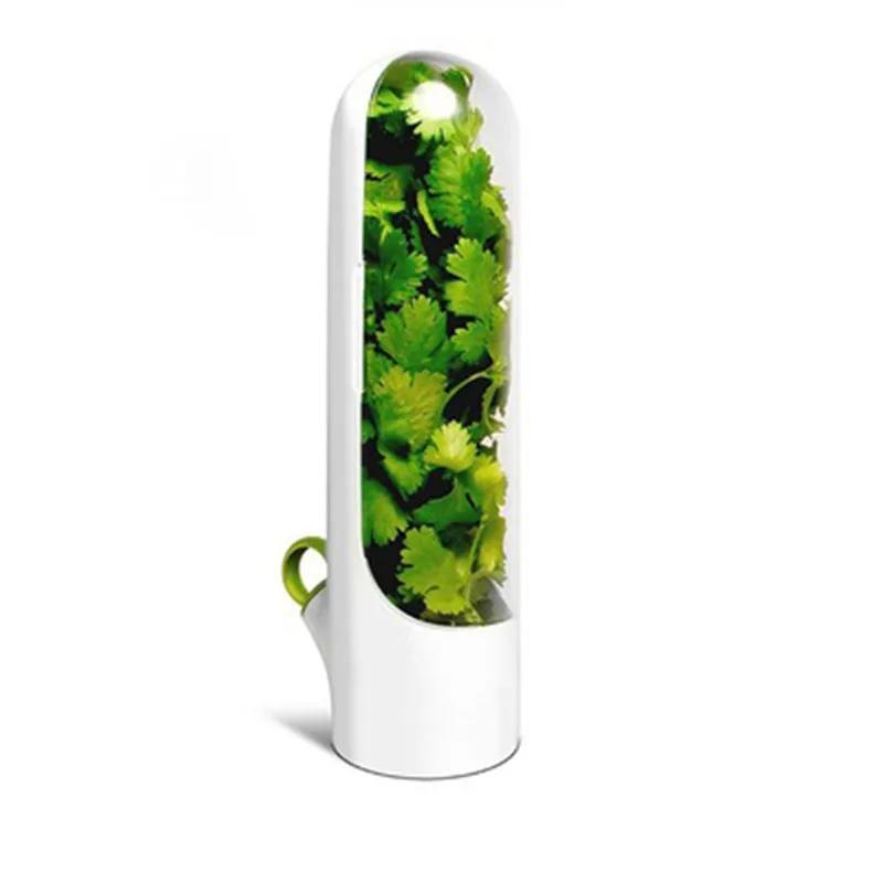 Refrigerator Herb Crisper Vegetables Fresh Preservation Bottle Household Saver Storage Container For Storing Kitchen Supplies
