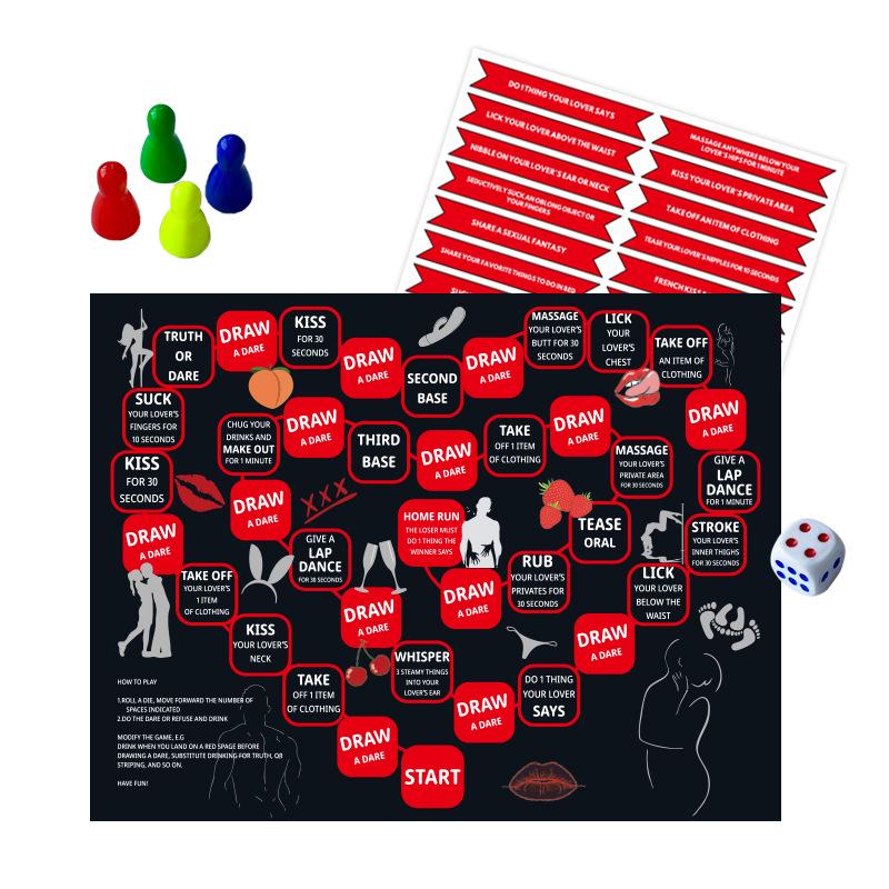 Cross-Border Couples' Creative Adult Dating and Drinking Board Game