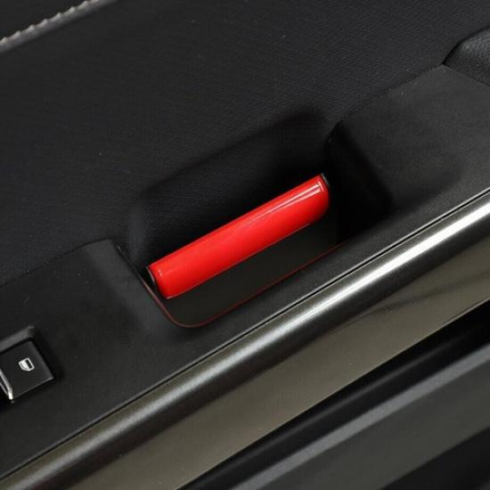 4P Car Inner Door Handle Trim Strips For Ford F150 - Accessories Red ABS