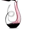 Caraffa Vino 1000/1200ml Spirale a forma di 6 a forma di Cigno Caraffa Vino Cristallo Trasparente Soffiato a Mano Senza Piombo Separatore Vino Creativo Regalo