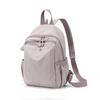 Leichter Nylon-Rucksack mit Reißverschlusstasche vorne Seitentaschen Verstellbare Träger Lässiger Tagesrucksack für Damen für den täglichen Gebrauch und Reisen