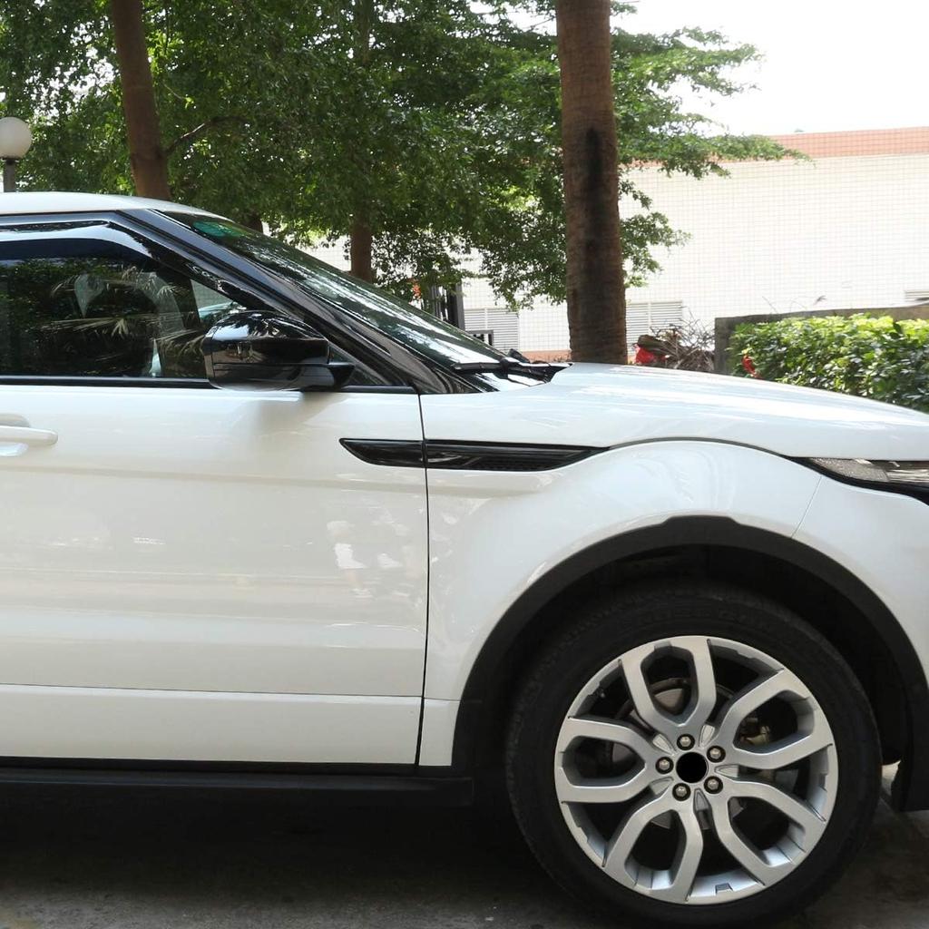 METYOUCAR Rivestimento Uscita Aria Parafango Laterale Porta ABS per Land Rover Range Rover Evoque 2012-2017 (Nero pianoforte)