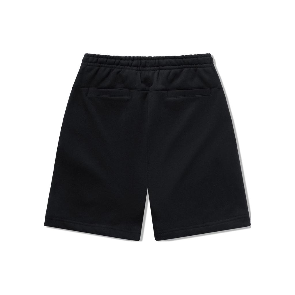 Li Ning Vital Series Solid Color Loose Fit Drawstring Casual Shorts Men shorts Black AKST911-1