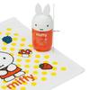 Skater Portable Towel Size 15 Die-Cut Case, Miffy, (OA6D-A)