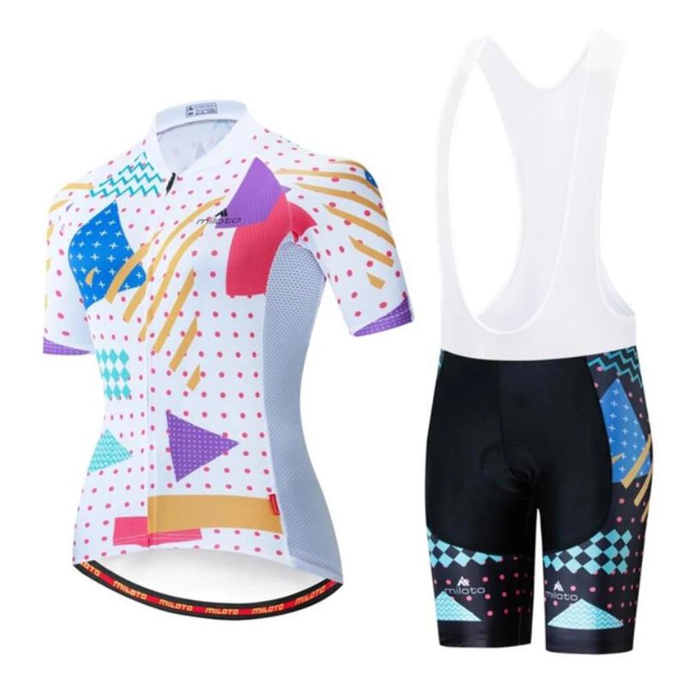 Women Pro Team Bike Summer Cycling Jersey Set Clothes Bicycle Clothing Breathable Cycling Set Maillot Ropa Ciclismo