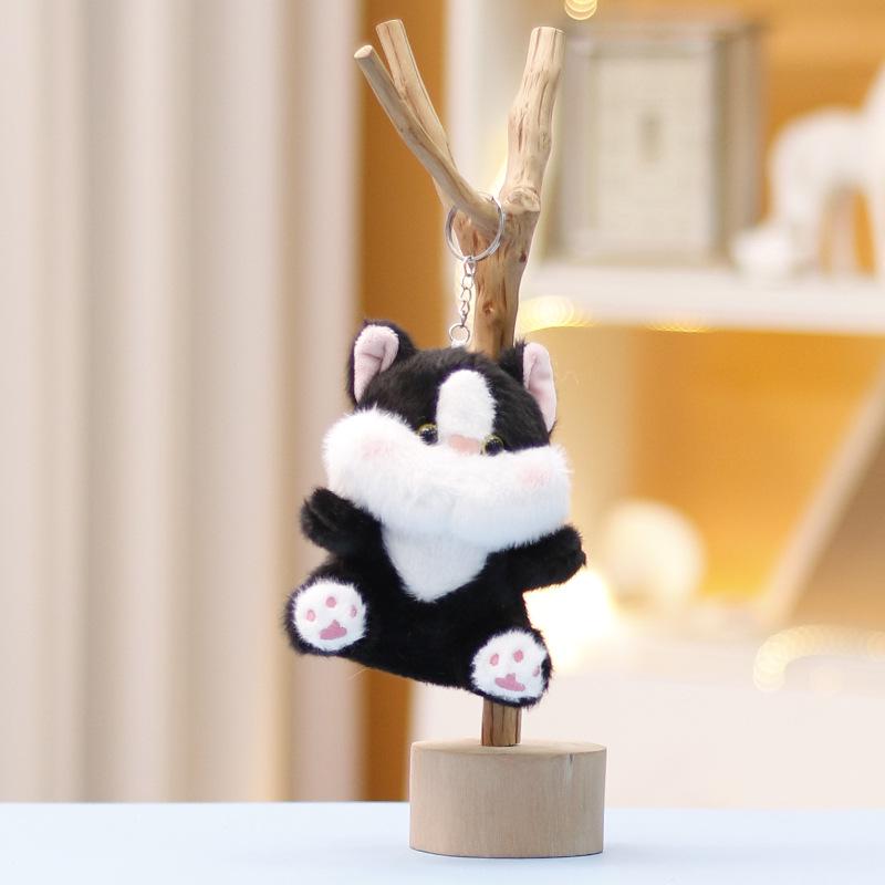 

Очаровательный плюшевый брелок в виде кошки - Милый кулон в виде мягкой игрушки для сумок девочек 12 cm